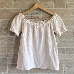 Madewell Stripe Off Shoulder Top